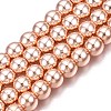 Electroplate Non-magnetic Synthetic Hematite Beads Strands G-Q466-8mm-03-1
