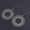 Tarnish Resistant 201 Stainless Steel Dangle Earrings STAS-S105-JN623-1-1