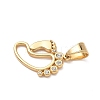 316 Surgical Stainless Steel Rhinestone Pendants STAS-P412-04G-2