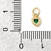Brass Cubic Zirconia Charms KK-G554-02C-06-3