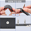 20Pcs Zinc Alloy Spikes Screwback Studs FIND-GF0008-53A-6