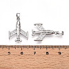 Brass Micro Pave Cubic Zirconia Pendants KK-T070-79P-3