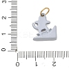 Printed 304 Stainless Steel Pendants SA-CBA4D1F-09G-J-3
