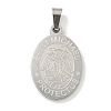 Non-Tarnish 304 Stainless Steel Pendants STAS-C102-09C-P-1
