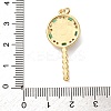 Brass Micro Pave Cubic Zirconia Pendants KK-U076-04G-02-3