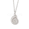Conch Shape 304 Stainless Steel Pendant Necklaces & Bracelets & Stud Earrings Sets for Women SJEW-C004-15P-2