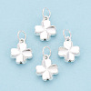 Saint Patrick's Day 925 Sterling Silver Clover Charms STER-T008-31S-1
