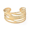 Ion Plating(IP) 304 Stainless Steel Cuff Bangles for Women BJEW-Z078-02G-2