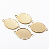 Ion Plating(IP) 304 Stainless Steel Cabochon Connector Settings STAS-H394-A-01G-1