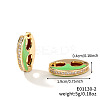 Retro Brass Enamel Hoop Earrings FC5314-2-1