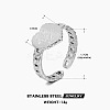 201 Stainless Steel Cuff Open Rings FS-WG76F01-14-1