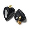 Synthetic Blue Goldstone Pendants G-E570-01G-15-2