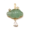 Natural Green Aventurine Carved Pendants GG-CBA5963-03D-1