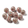 Christmas Theme Printed Natural Wooden Beads WOOD-L020-A06-1