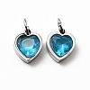 304 Stainless Steel Pendants STAS-D189-06P-08-2