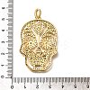 Brass Micro Pave Cubic Zirconia Pendants KK-U055-08G-01-3