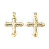Brass Micro Pave Cubic Zirconia Pendants KK-R229-10G-F-1