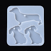 Dog Pendant Silhouette Silicone Molds DIY-I026-12-1