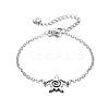 Ocean 304 Stainless Steel Spiral Turtle Link Bracelets WG9EC7A-01-2