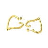 Ion Plating(IP) 304 Stainless Steel Stud Earrings EJEW-H009-01G-06-2