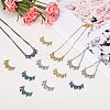 12Pcs 3 Colors Ion Plating(IP) 304 Stainless Steel Pendants STAS-SZ0002-91-4