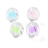 UV Plating Iridescent Transparent Acrylic Bead in Bead OACR-H112-08B-1