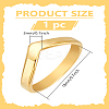 1Pc Stainless Steel Chevron Ring with Blue Zircon for Women - Elegant Jewelry RJEW-LP0001-15A-2