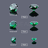 70Pcs Diamond Shaped Cubic Zirconia Pointed Back Cabochons ZIRC-GA0001-04-2