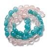 Natural Amazonite & Rose Quartz Beads Strands G-L610-B01-01-3
