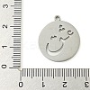 304 Stainless Steel Pendants STAS-S142-07P-3