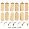 DIY Rectangle Tray 304 Stainless Steel Dangle Earring Naking Kits DIY-CC0001-26-1