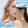 40Pcs 2 Colors Starfish Shape 201 Stainless Steel Stud Earring Findings STAS-SC0007-94-5