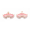 Zinc Alloy Enamel Pendants PALLOY-WH0070-30G-B-2
