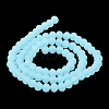 Imitation Jade Solid Color Glass Beads Strands EGLA-A034-J2mm-MD04-4