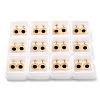 304 Stainless Steel Flat Round Stud Earrings EJEW-F396-01G-01-2