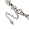 Non-Tarnish 304 Stainless Steel Link Chains Bracelets for Men & Women LS-BJEW-D042-12P-3