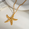 Minimalist Ocean 304 Stainless Steel Pendant Necklaces for Women HW3248-6-2