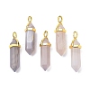 Natural Agate Pointed Pendants G-G025-01G-40-1