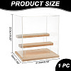 3-Tier Rectangle Clear Acrylic Minifigures Display Boxes ODIS-WH0017-104B-2