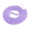 Baking Paint Transparent Glass Bead Strands GLAA-S031-4mm-25-2