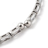 Platinum Brass Cuff Bangles BJEW-D039-36P-03-3