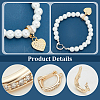 8Pcs 2 Colors Rack Plating Brass Micro Pave Clear Cubic Zirconia Fold Over Clasps FIND-PH0020-88-4