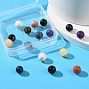 16Pcs 8 Style Natural Gemstone Charms G-NB0002-30-3