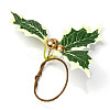 Christmas Theme Iron Napkin Rings AJEW-G062-01D-1
