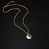 304 Stainless Steel Enamel Yin Yang Pendant Necklaces for Women LS-VV9279-1-2