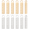 12Pcs 2 Colors 304 Stainless Steel Pendants FIND-UN0003-79-1