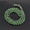 Cube Natural Green Aventurine Beads Strands G-N0154-38-2