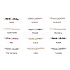 12Pcs 12 Styles Faceted Round Natural Mixed Stone Beaded Connector Charms PALLOY-JF03557-1
