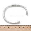 304 Stainless Steel Open Cuff  Bangles for Women BJEW-R019-03P-03-5