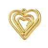 Ion Plating(IP) 304 Stainless Steel Pendants STAS-C104-28C-G-1